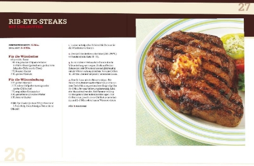 Buchcover und Innenansicht für das Buch: Weber's Steak