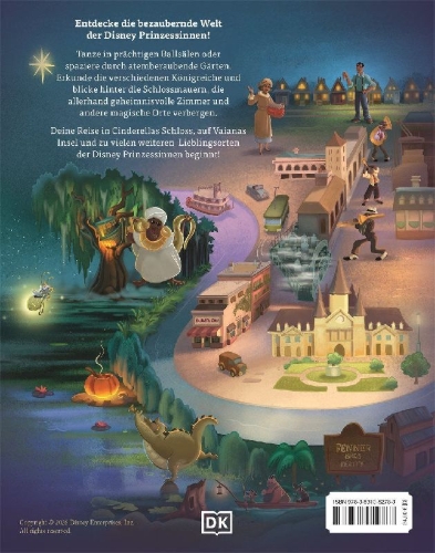 Buchcover und Innenansicht für das Buch: Disney Prinzessin: Unsere magische Welt