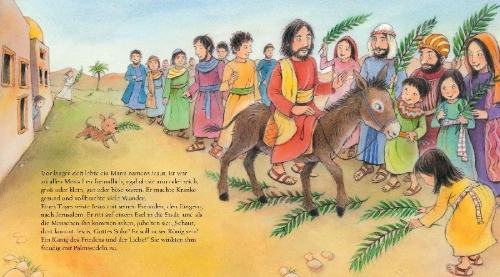 Buchcover und Innenansicht für das Buch: Die Ostergeschichte