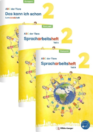 Buchcover und Innenansicht für das Buch: ABC der Tiere 2 Neubearbeitung - Spracharbeitsheft Kompakt