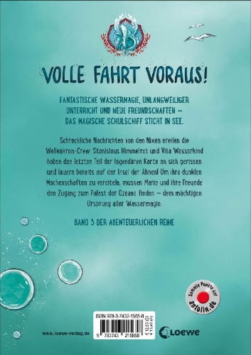 Buchcover und Innenansicht für das Buch: Das magische Schulschiff (Band 3) - Palast der Ozeane