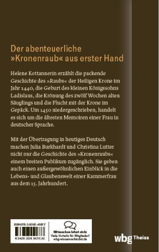 Buchcover und Innenansicht für das Buch: Ich, Helene Kottannerin