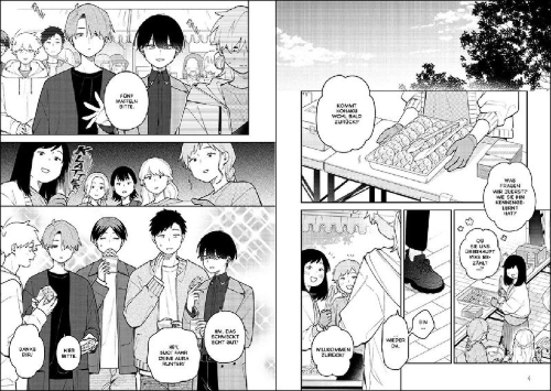 Buchcover und Innenansicht für das Buch: Gokon ni Ittara Onna ga Inakatta Hanashi