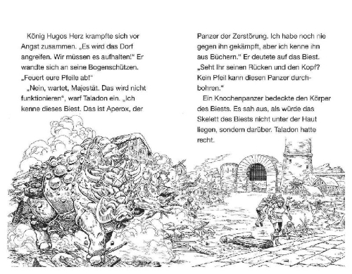 Buchcover und Innenansicht für das Buch: Beast Quest 48 - Aperox, Panzer der Zerstörung