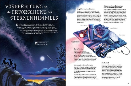 Buchcover und Innenansicht für das Buch: Wonders Of The Night Sky & The Future of the Universe