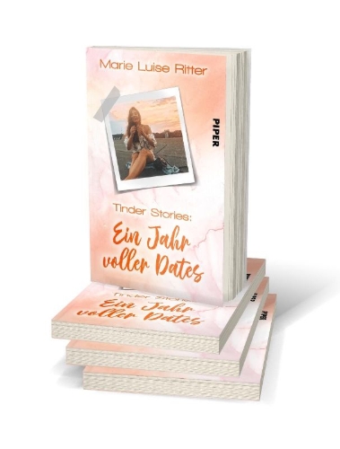 Buchcover und Innenansicht für das Buch: Tinder Stories: Ein Jahr voller Dates