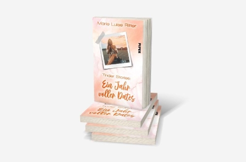 Buchcover und Innenansicht für das Buch: Tinder Stories: Ein Jahr voller Dates