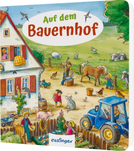 Buchcover und Innenansicht für das Buch: Mein allererstes Wimmelbuch: Auf dem Bauernhof - Mini