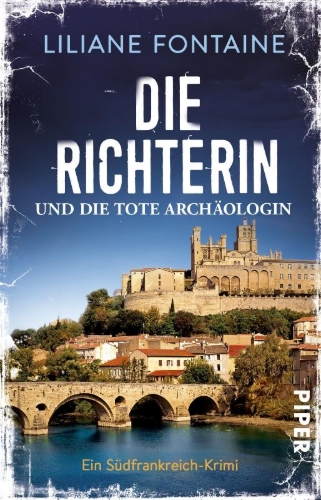 Buchcover und Innenansicht für das Buch: Die Richterin und die tote Archäologin