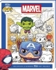 Buchcover und Innenansicht für das Buch: Marvel: The Official Avengers Funko POP! Coloring Book