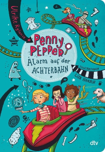 Buchcover und Innenansicht für das Buch: Penny Pepper 02 - Alarm auf der Achterbahn
