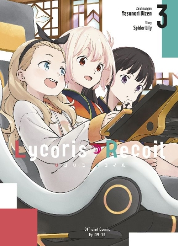 Buchcover und Innenansicht für das Buch: Lycoris Recoil 03