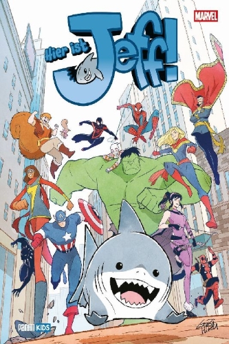 Buchcover und Innenansicht für das Buch: It's Jeff (2023) #1, It's Jeff: The Jeff-Verse (2024) #1, Extreme Venomverse (2023) #5 (I), Venom War: It's Jeff (2025) #1