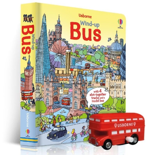 Buchcover und Innenansicht für das Buch: Wind-up Bus