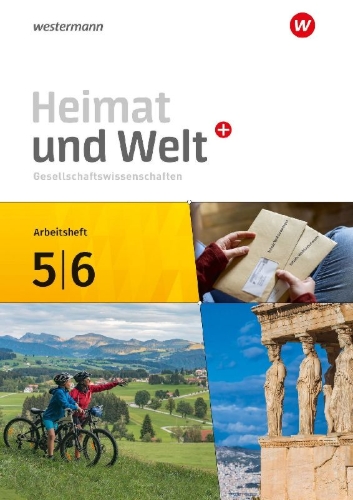 Buchcover und Innenansicht für das Buch: Heimat und Welt Plus 5 / 6. Arbeitsheft. Für Berlin und Brandenburg