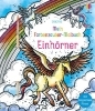 Buchcover und Innenansicht für das Buch: Mein Farbenzauber-Malbuch: Einhörner