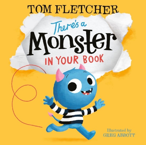 Buchcover und Innenansicht für das Buch: There's a Monster in Your Book