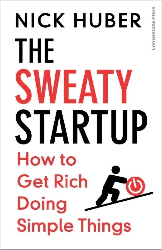 Buchcover und Innenansicht für das Buch: The Sweaty Startup