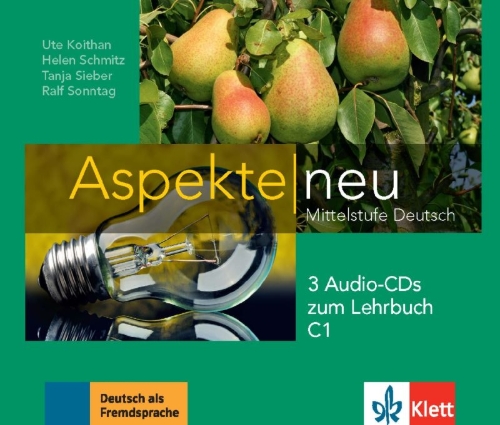 Buchcover und Innenansicht für das Buch: Aspekte neu C1. 3 Audio-CDs zum Lehrbuch