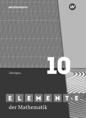Buchcover und Innenansicht für das Buch: Elemente der Mathematik SI 10. Lösungen. G9. Für Nordrhein-Westfalen