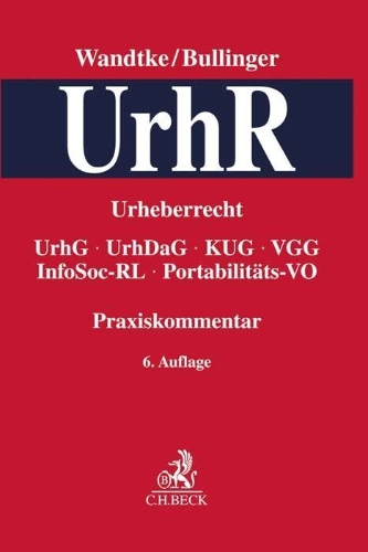 Buchcover und Innenansicht für das Buch: Praxiskommentar Urheberrecht