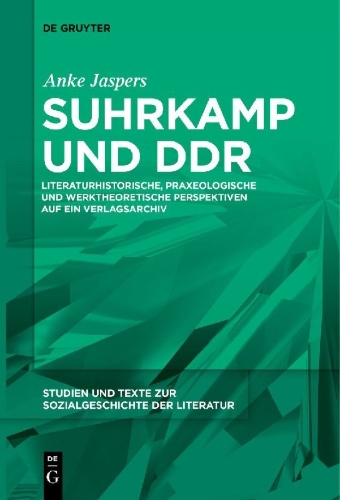 Buchcover und Innenansicht für das Buch: Suhrkamp und DDR