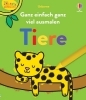 Buchcover und Innenansicht für das Buch: Kleine Kreativ-Werkstatt: Ganz einfach ganz viel ausmalen: Tiere