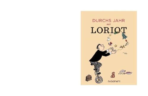 Buchcover und Innenansicht für das Buch: Durchs Jahr mit Loriot