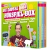 Buchcover und Innenansicht für das Buch: Die große Checker-Tobi-Hörspiel-Box