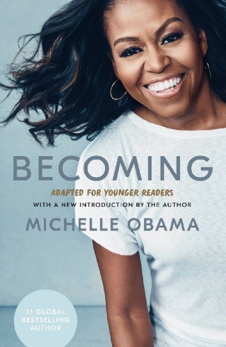Buchcover und Innenansicht für das Buch: Becoming: Adapted for Younger Readers