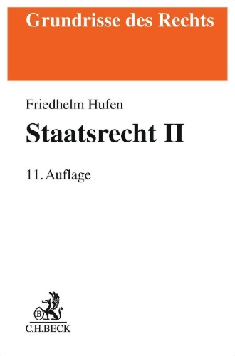 Buchcover und Innenansicht für das Buch: Staatsrecht II