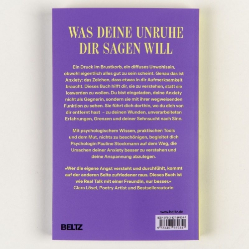 Buchcover und Innenansicht für das Buch: Lass mal über Anxiety reden