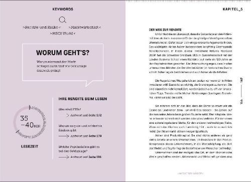 Buchcover und Innenansicht für das Buch: GELD IM GLÜCK