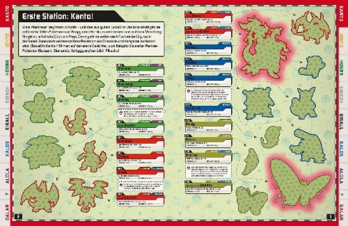 Buchcover und Innenansicht für das Buch: Pokémon Epic Sticker Collection from Kanto to Galar