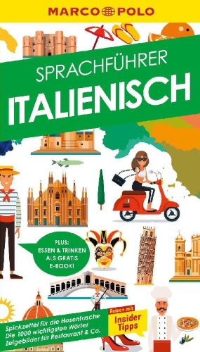 Buchcover und Innenansicht für das Buch: MARCO POLO Sprachführer Italienisch