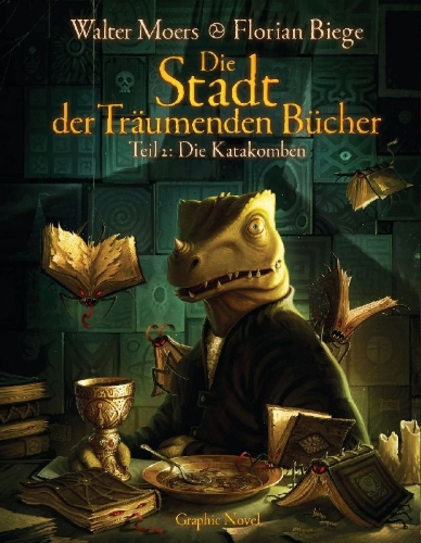 Buchcover und Innenansicht für das Buch: Die Stadt der Träumenden Bücher (Comic)