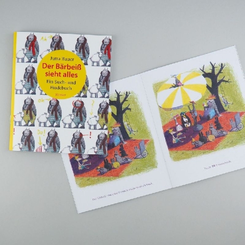 Buchcover und Innenansicht für das Buch: Der Bärbeiß sieht alles