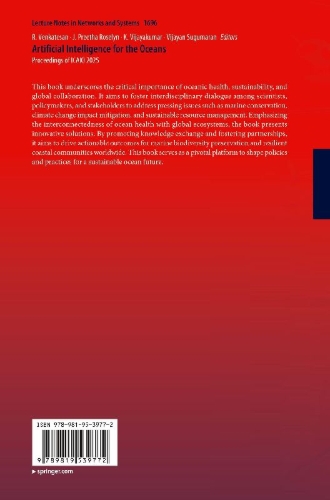 Buchcover und Innenansicht für das Buch: Artificial Intelligence for the Oceans