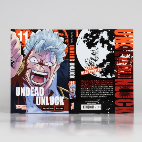 Buchcover und Innenansicht für das Buch: Undead Unluck