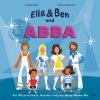 Buchcover und Innenansicht für das Buch: Ella & Ben und ABBA - Von Glitzerkostümen, Superhits und jeder Menge Mamma Mia