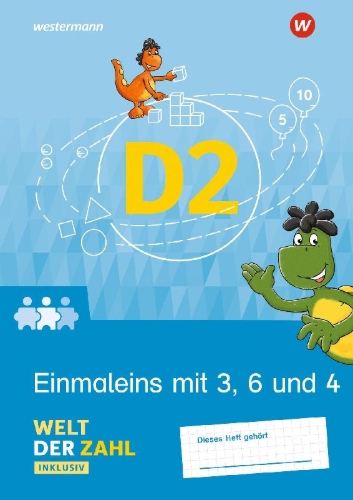 Buchcover und Innenansicht für das Buch: Welt der Zahl Inklusiv. Inklusionsheft D2