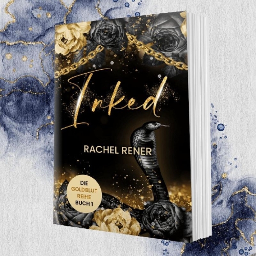Buchcover und Innenansicht für das Buch: Inked - Die Goldblut-Reihe