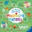 Buchcover und Innenansicht für das Buch: Mein allererster Rätselblock: Magische Rätsel