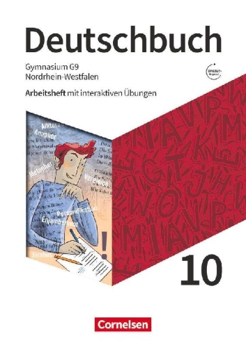 Buchcover und Innenansicht für das Buch: Deutschbuch Gymnasium 10. Schuljahr - Nordrhein-Westfalen - Arbeitsheft mit interaktiven Übungen online