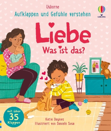 Buchcover und Innenansicht für das Buch: Aufklappen und Gefühle verstehen: Liebe - Was ist das?