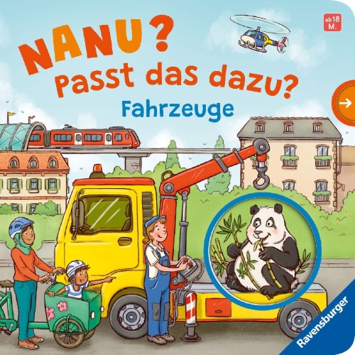 Buchcover und Innenansicht für das Buch: Nanu? Passt das dazu? Fahrzeuge