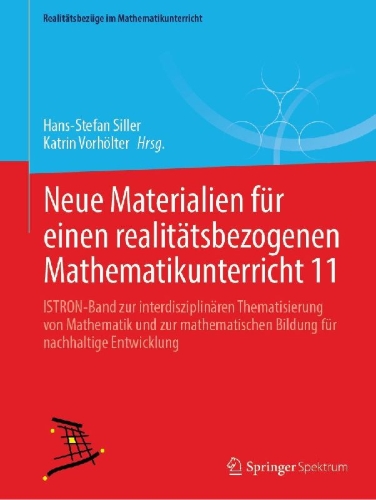 Buchcover und Innenansicht für das Buch: Neue Materialien für einen realitätsbezogenen Mathematikunterricht 11