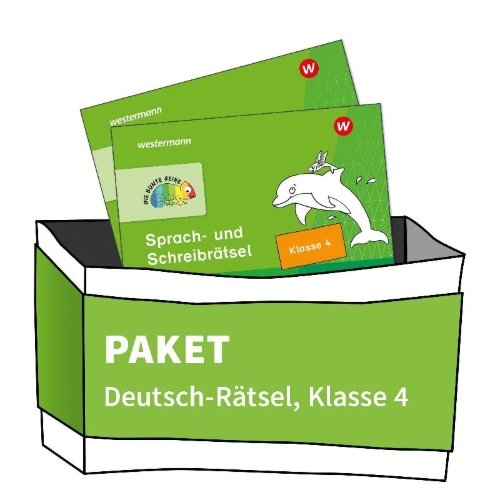 Buchcover und Innenansicht für das Buch: DIE BUNTE REIHE - Deutsch. Paket Rätsel 4 (2 Hefte)