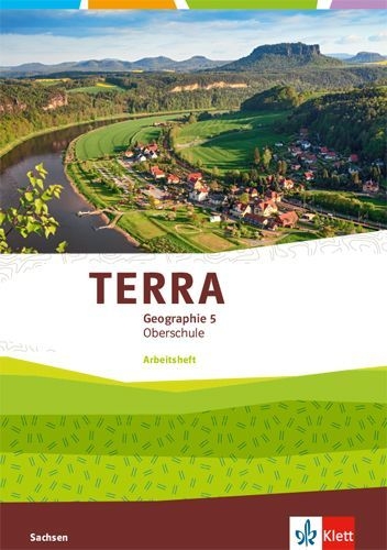Buchcover und Innenansicht für das Buch: TERRA Geographie 5. Ausgabe Sachsen Oberschule. Schülerarbeitsheft Klasse 5
