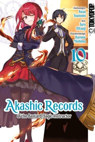 Buchcover und Innenansicht für das Buch: Akashic Records of the Bastard Magic Instructor 10